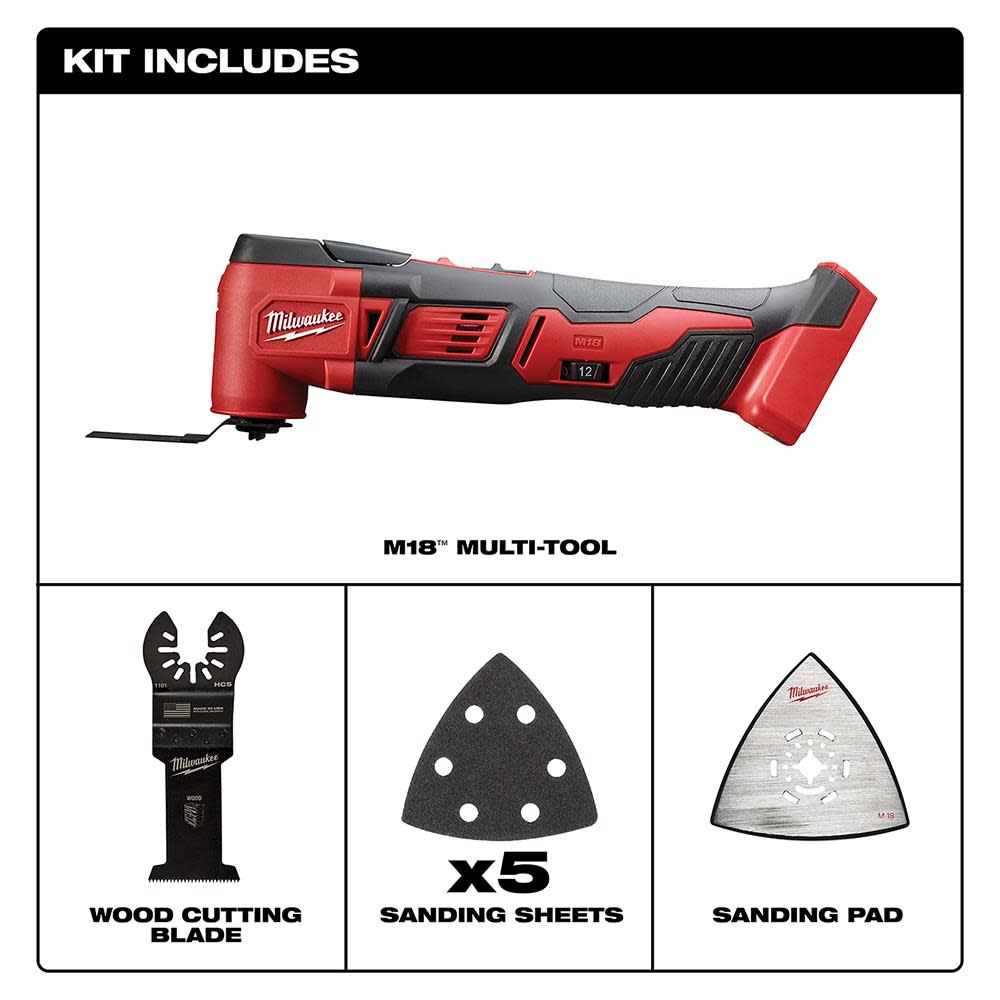 Milwaukee M18 Multi-Tool – Tool Only - Ascmtools