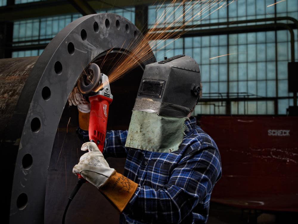 Milwaukee 11 Amp 4-1/2 In. Small Angle Grinder Trigger Grip No-Lock - Ascmtools