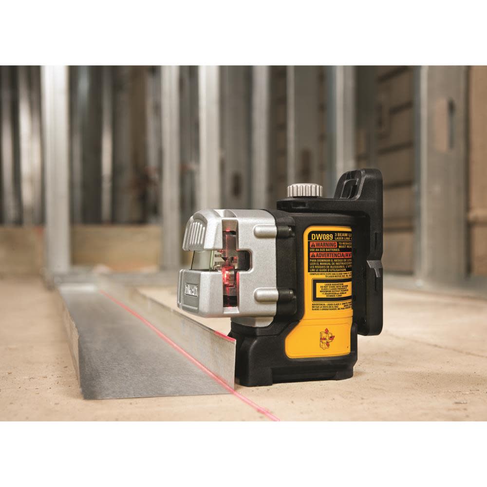 DEWALT DW089K – Self Leveling 3 Beam Line Laser (DW089K) - Ascmtools