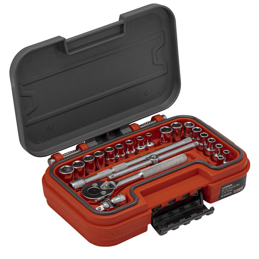 Proto Socket Set 1/4 DR 22pc SAE & MM 6pt - Ascmtools