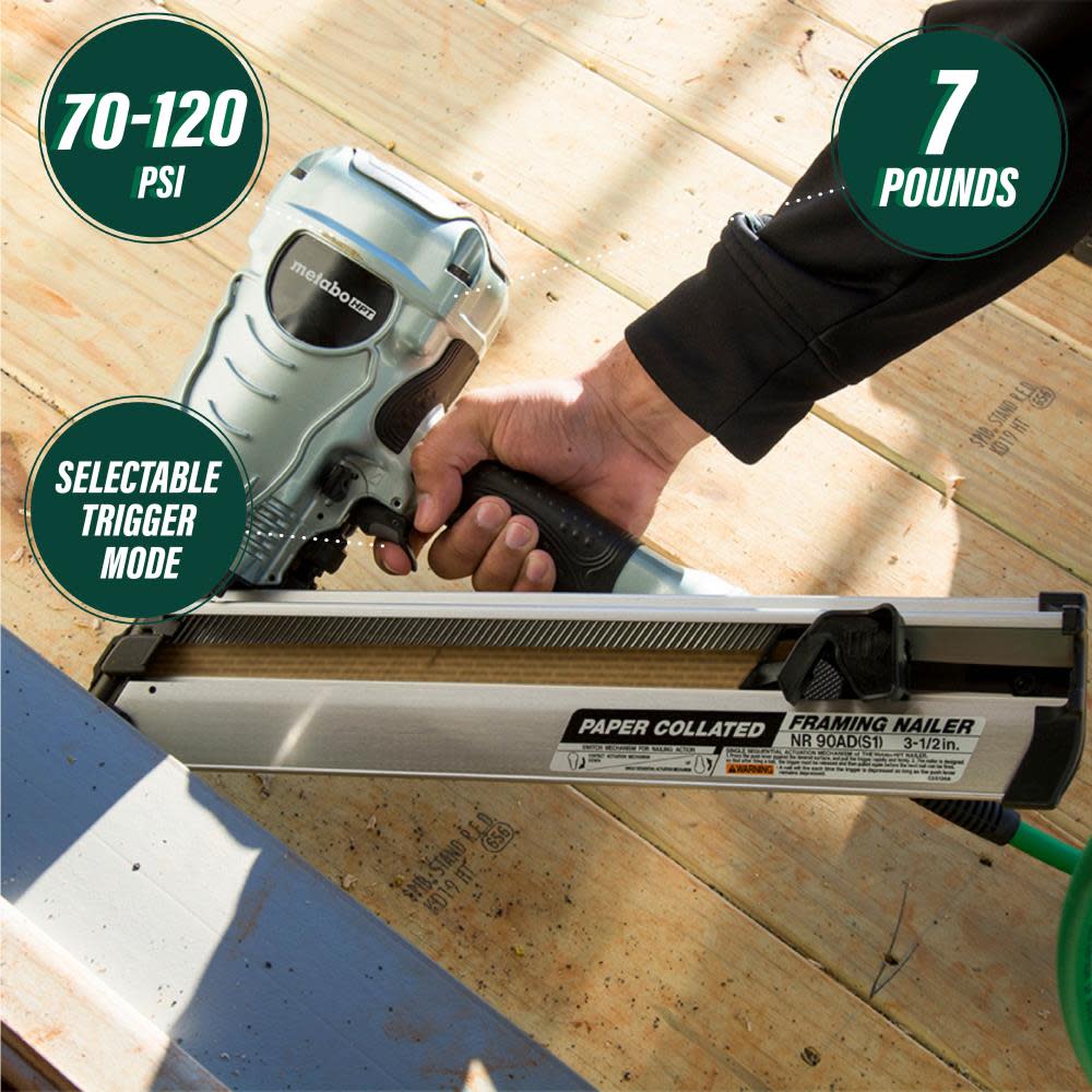 Metabo HPT 3-1/2-in Framing Nailer - Ascmtools
