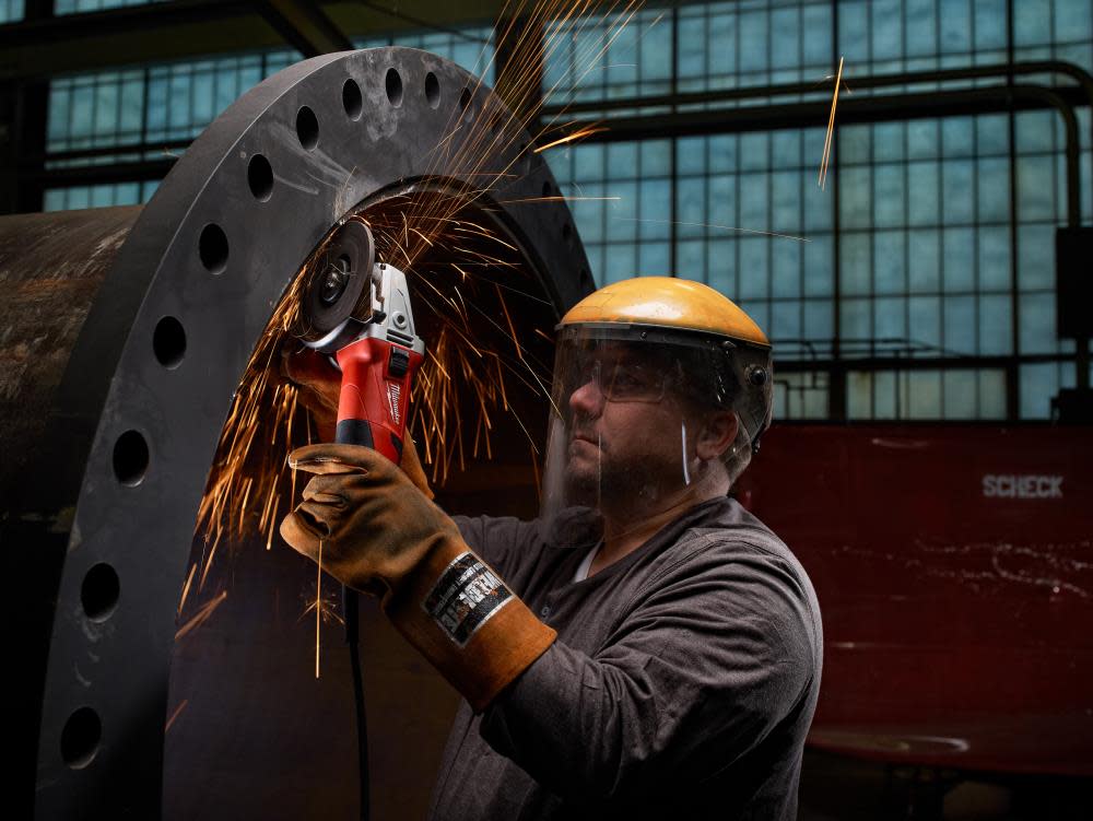 Milwaukee 13 Amp 5 In. Small Angle Grinder Slide Lock-On - Ascmtools