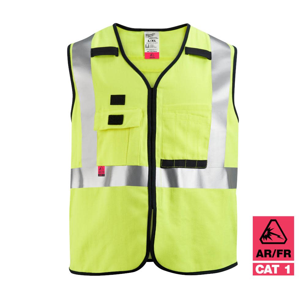 Milwaukee High Vis Safety Vest Class 2 AR/FR Cat 2 - Ascmtools