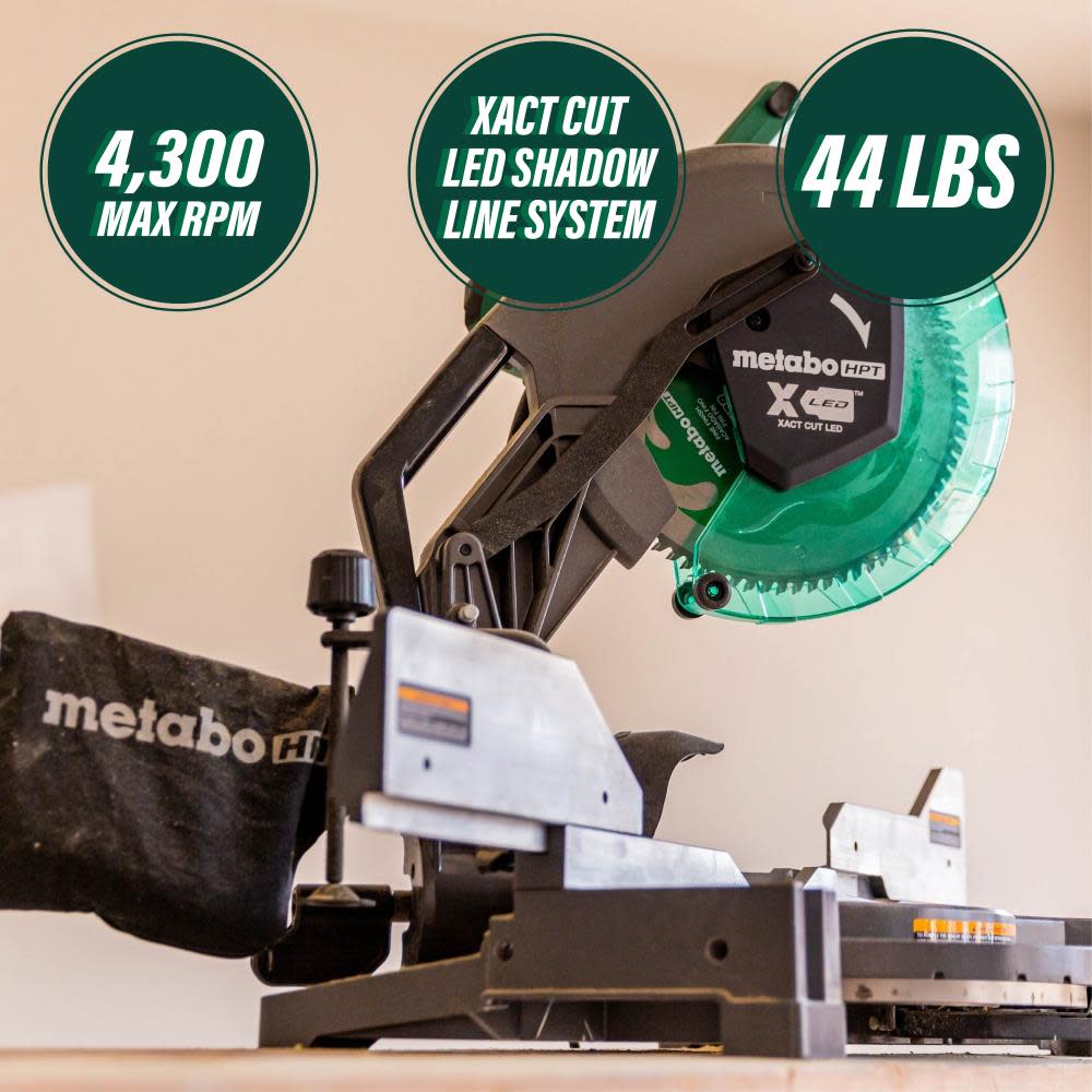 Metabo HPT Dual Compound Miter Saw 12″ - Ascmtools