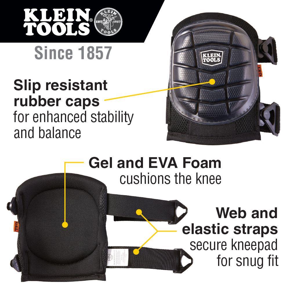 Klein Tools Lightweight Gel Knee Pads - Ascmtools