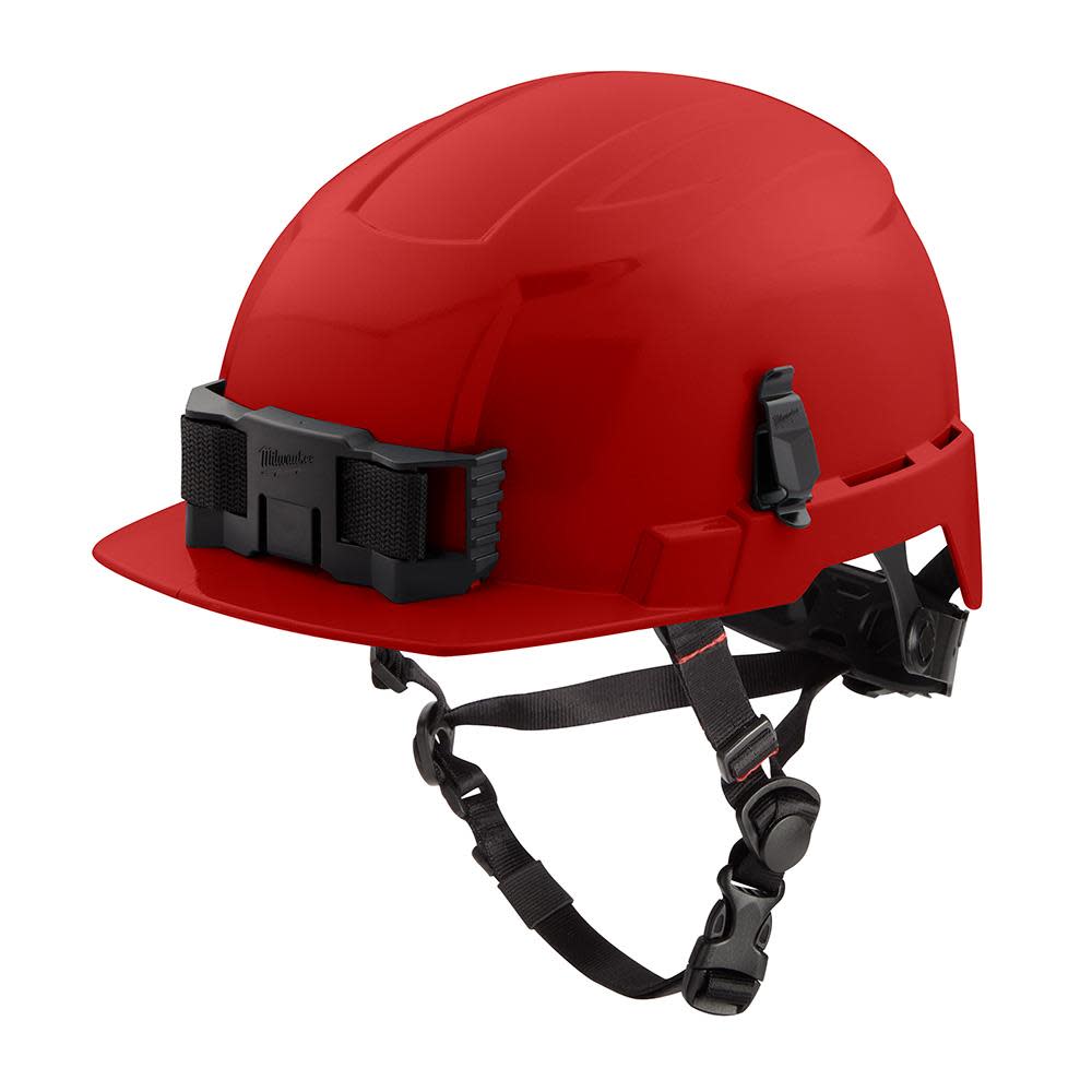 Milwaukee Red Front Brim Helmet with BOLT Class E - Ascmtools