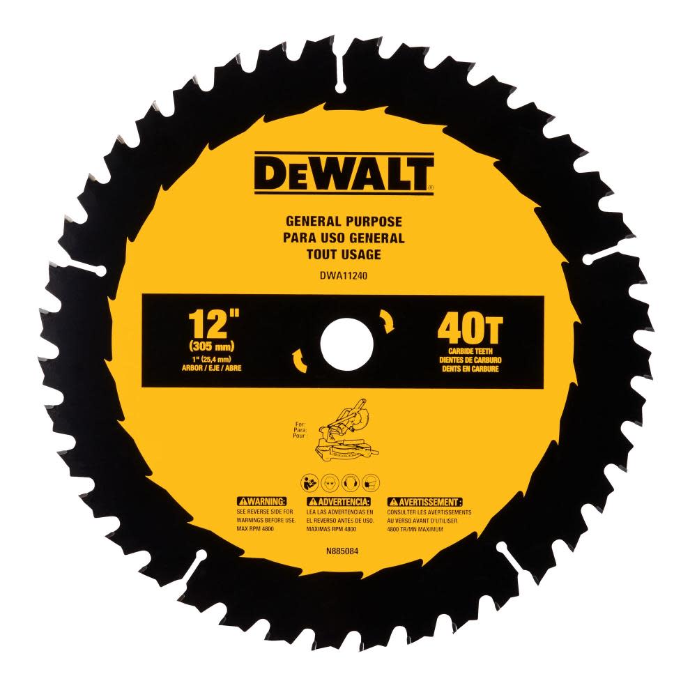 DEWALT Circular Saw Blade 12″ 40T - Ascmtools