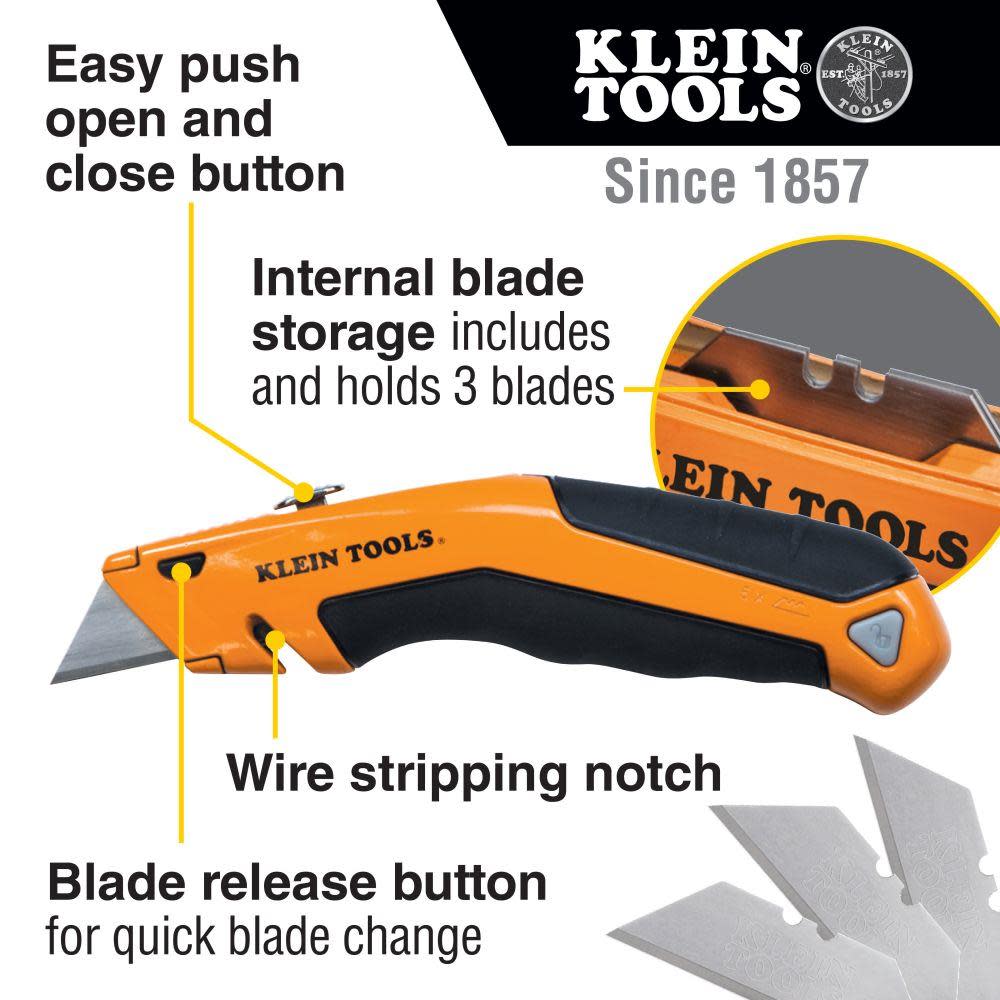 Klein Tools Retractable Utility Knife - Ascmtools