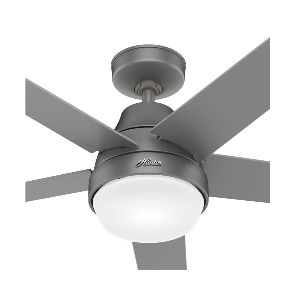 Hunter Fan Aerodyne Ceiling Fan 52″ Matte Silver Matte Silver - Ascmtools
