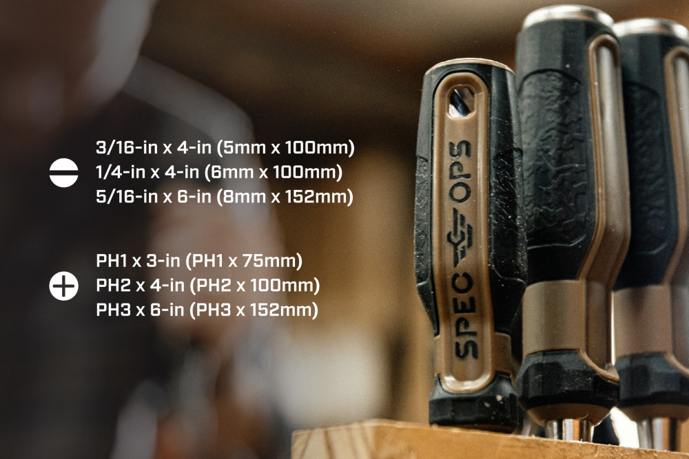 Spec Ops Screwdriver Set 6pc - Ascmtools