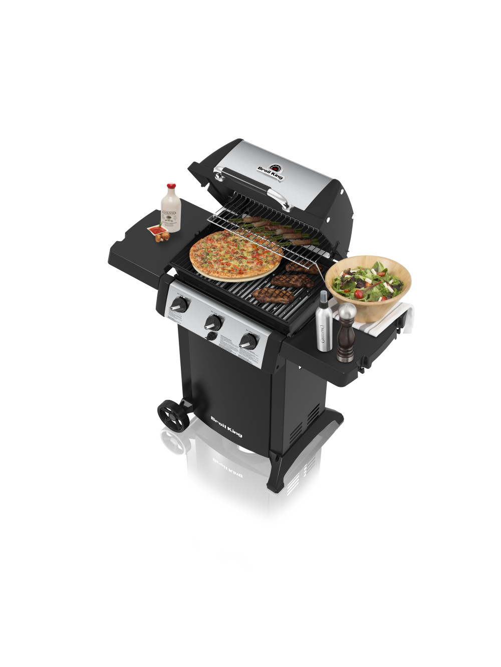 Broil King Gem 320 3-Burner Liquid Propane Gas Grill - Ascmtools