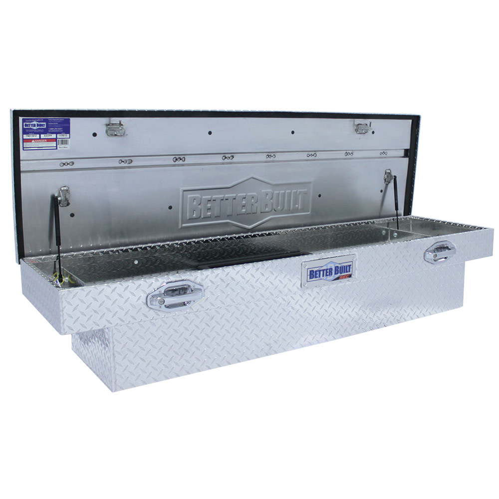 Better Built 63″ SEC Saddle Truck Tool Box BRITE ALUMINUM - Ascmtools