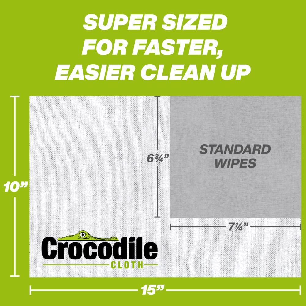 Crocodile Cloth Auto Huge Cleaning Cloths 1 Pack/100 Cloths - Ascmtools