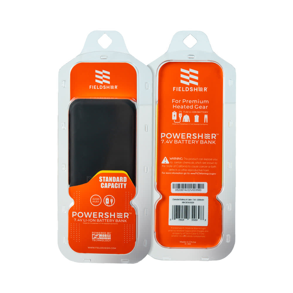 Mobile Warming 7.4V 2350mAh Black Standard Battery & Cable - Ascmtools