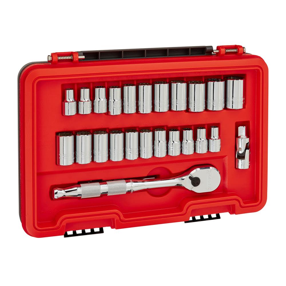 Proto Socket Set 1/2 DR SAE & MM 12pt AERO 25pc - Ascmtools