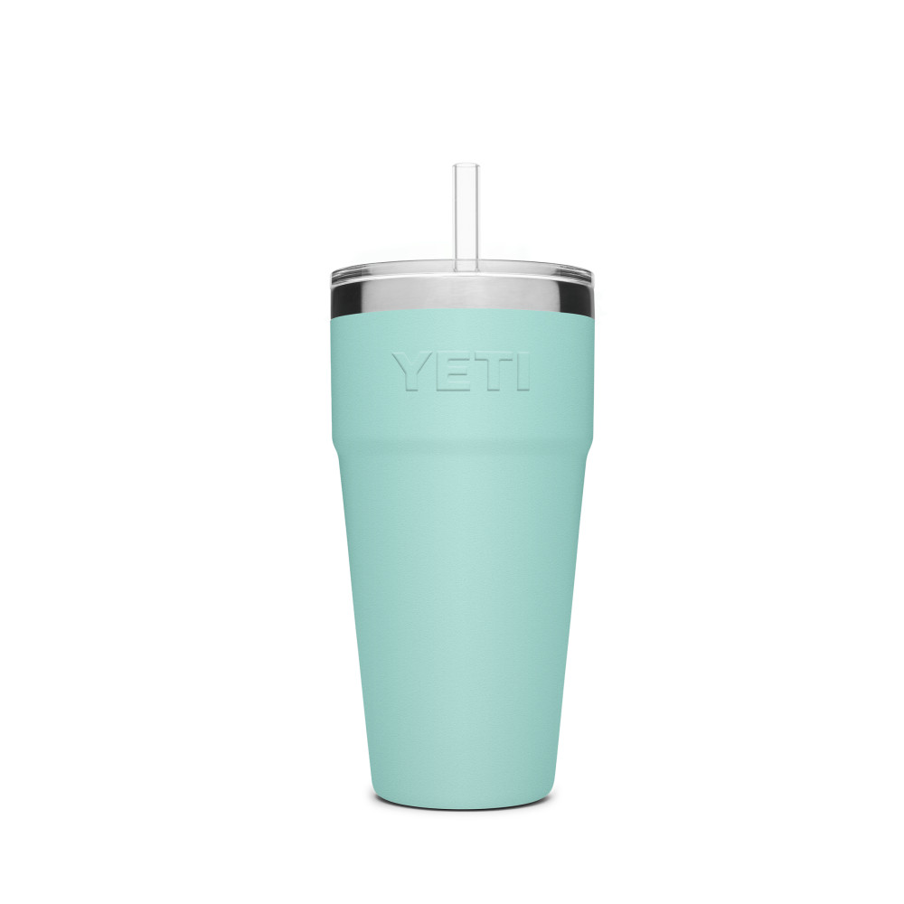 Yeti Rambler Stackable Cup with Straw Lid 26oz Seafoam - Ascmtools