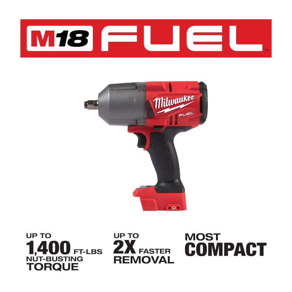 Milwaukee M18 FUEL 1/2 In. High Torque Impact Wrench with Friction Ring - Ascmtools