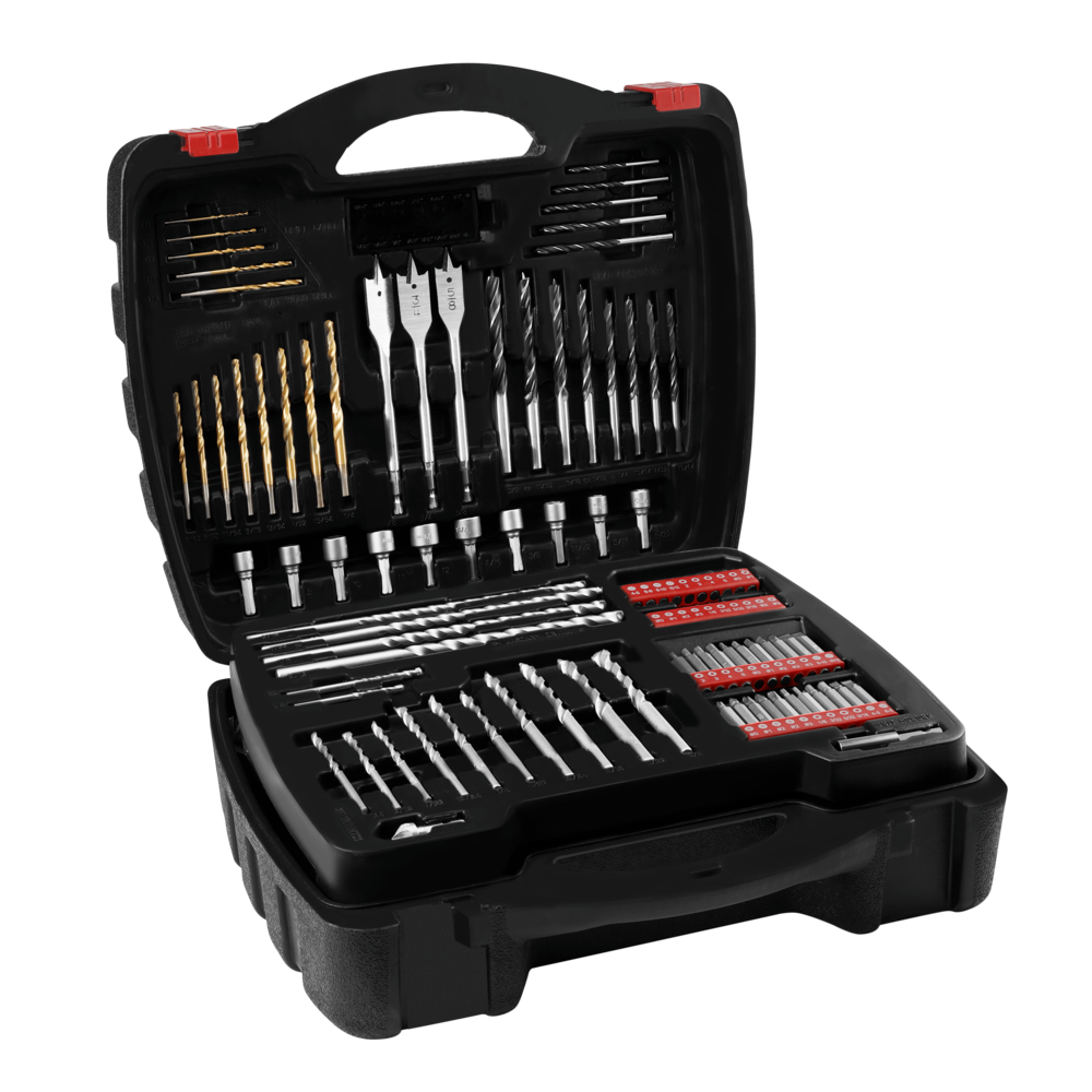 SKIL HD182002 7.5 Amp 1/2 In. Hammer Drill with 100 Piece Bit Set - Ascmtools