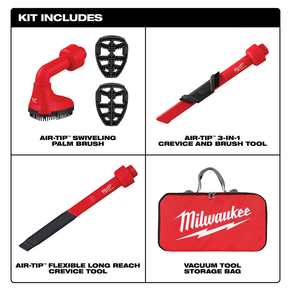 Milwaukee AIR-TIP Automotive Vacuum Tool Kit 3pc - Ascmtools
