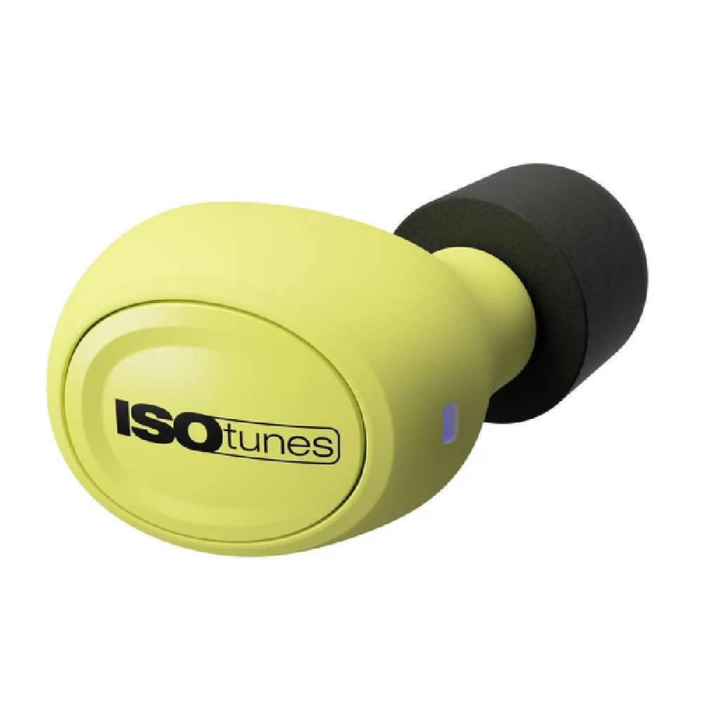 ISOtunes Safety Yellow Wireless Bluetooth Earbuds - Ascmtools