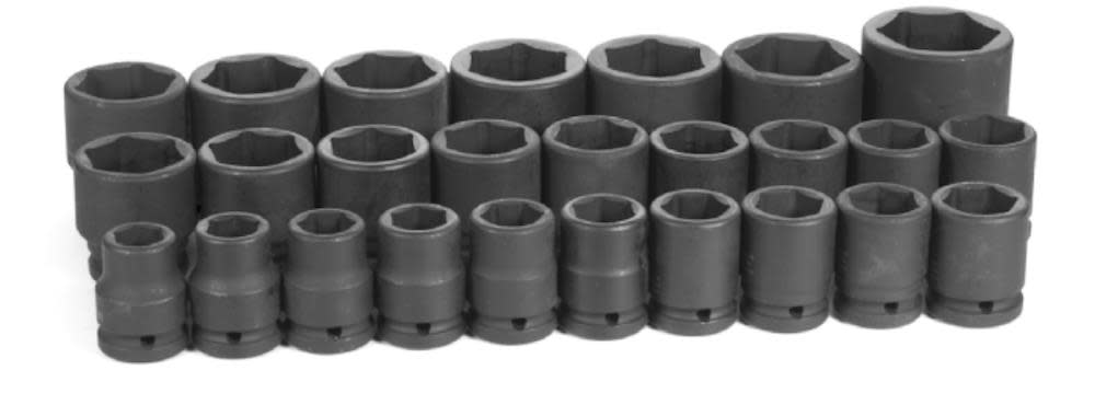 Grey Pneumatic 1/2″ Drive 30 Piece Standard/Deep Metric Set - Ascmtools