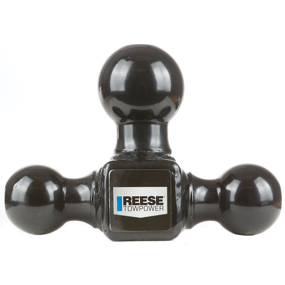 Reese 8″ 10000 lbs Black Tri Ball Trailer Hitch Ball Mount - Ascmtools