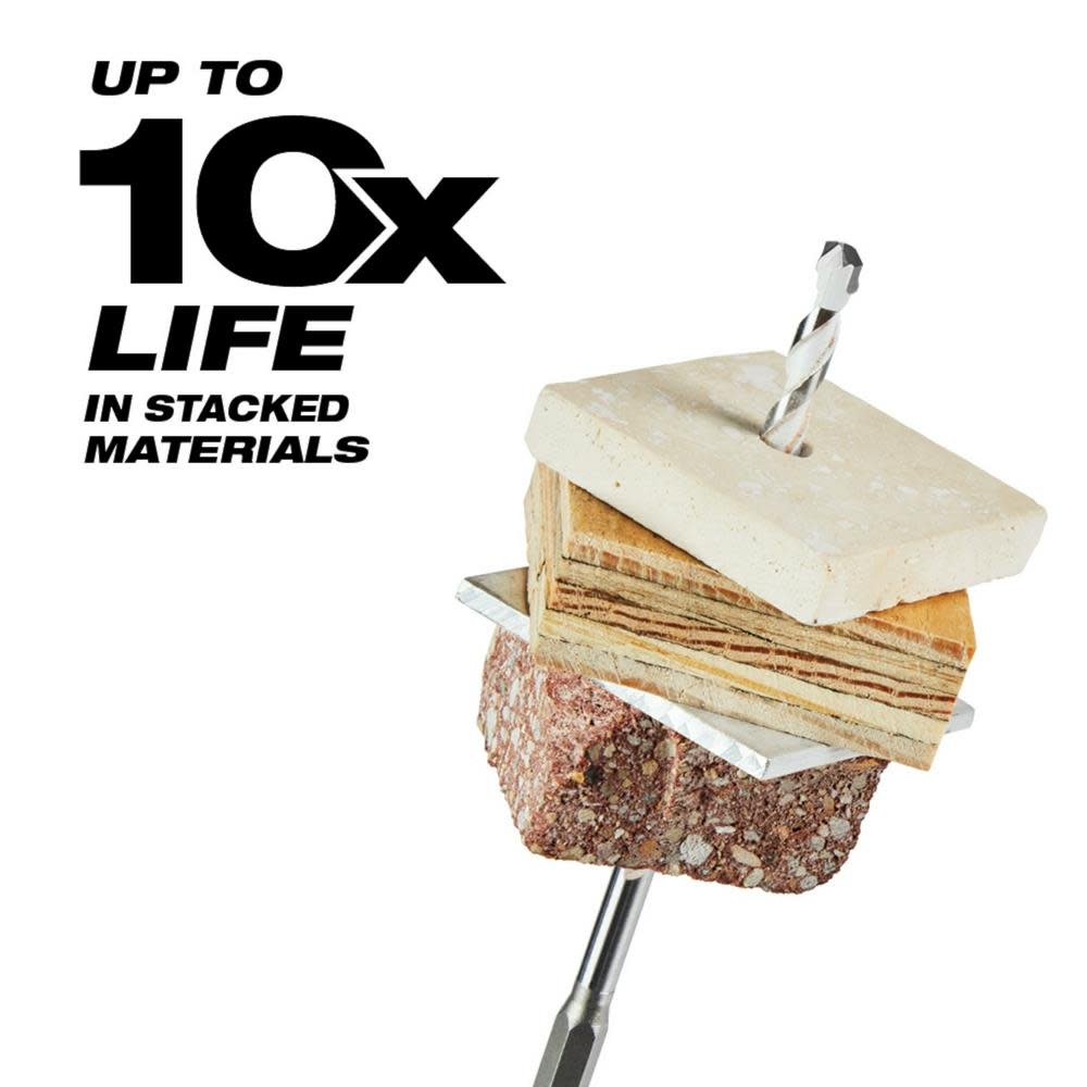 Milwaukee 5pc. SHOCKWAVE Carbide Multi-Material Drill Bits - Ascmtools