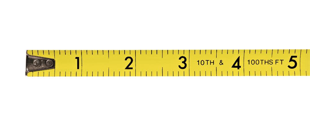 Keson Chrome Series 12 Ft. Tape ft./10ths - Ascmtools