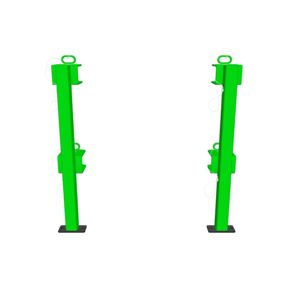 Green Touch Classic Series 2 Place Trimmer Rack For Open Trailer - Ascmtools