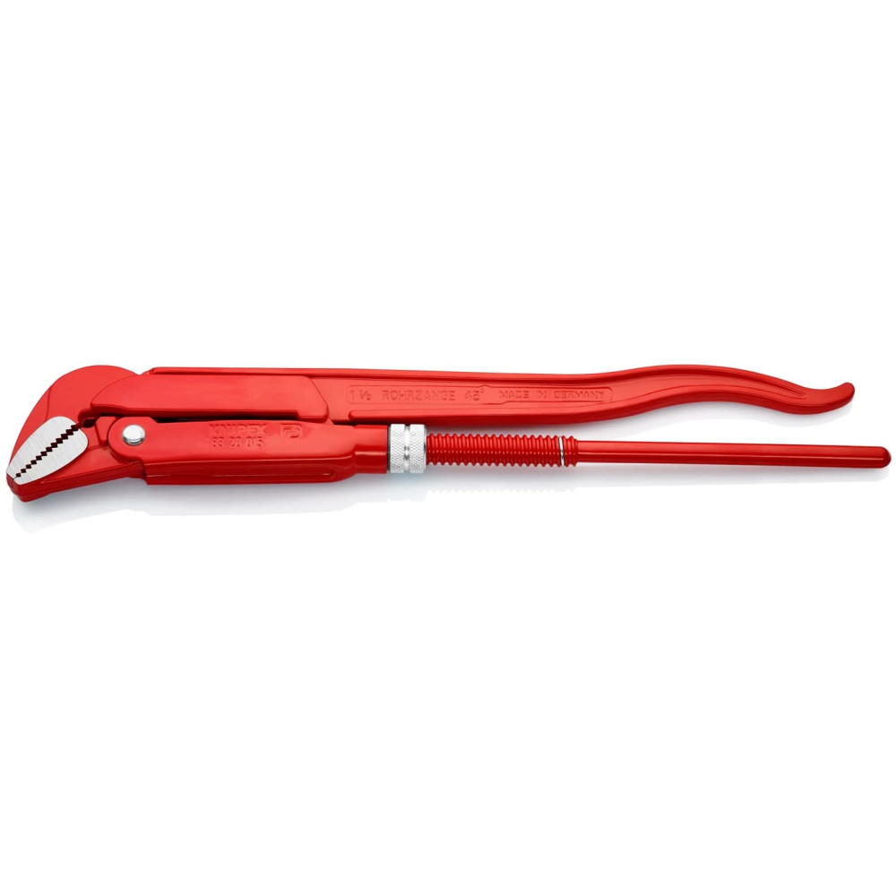 Knipex Pipe Wrench 45 Degree Angled 430 mm Swedish Pattern - Ascmtools