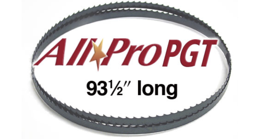 Olson Saw Company 93-1/2″ x 3/8″ x in25″ 4TPI Hook AllPro PGT Band Saw Blade - Ascmtools