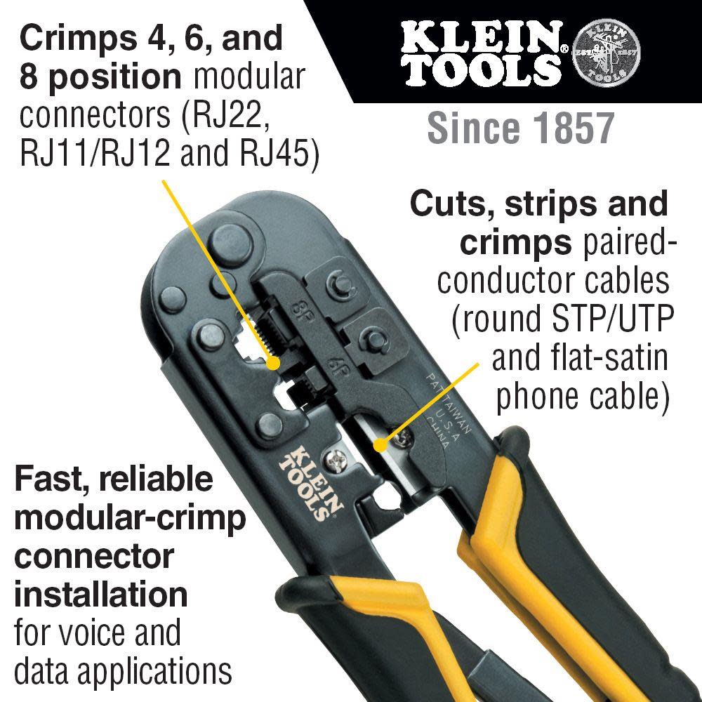 Klein Tools Twisted Pair Install Kit with Pouch - Ascmtools