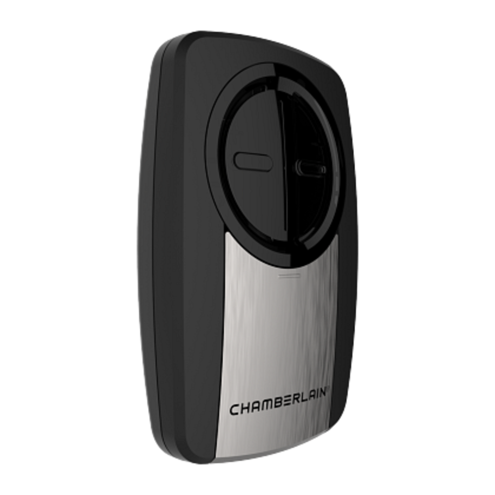 Chamberlain Universal Clicker 2 Button Garage Door Remote Stainless Steel - Ascmtools