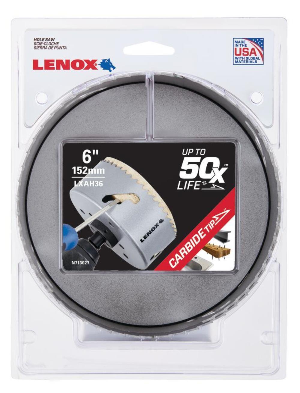 Lenox Hole Saw Carbide Tipped 6″ 152mm - Ascmtools