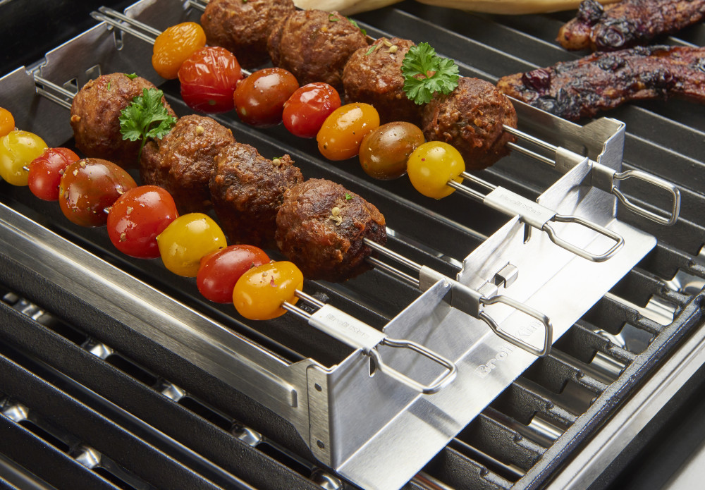 Broil King Stainless Steel Narrow Kebab Rack - Ascmtools