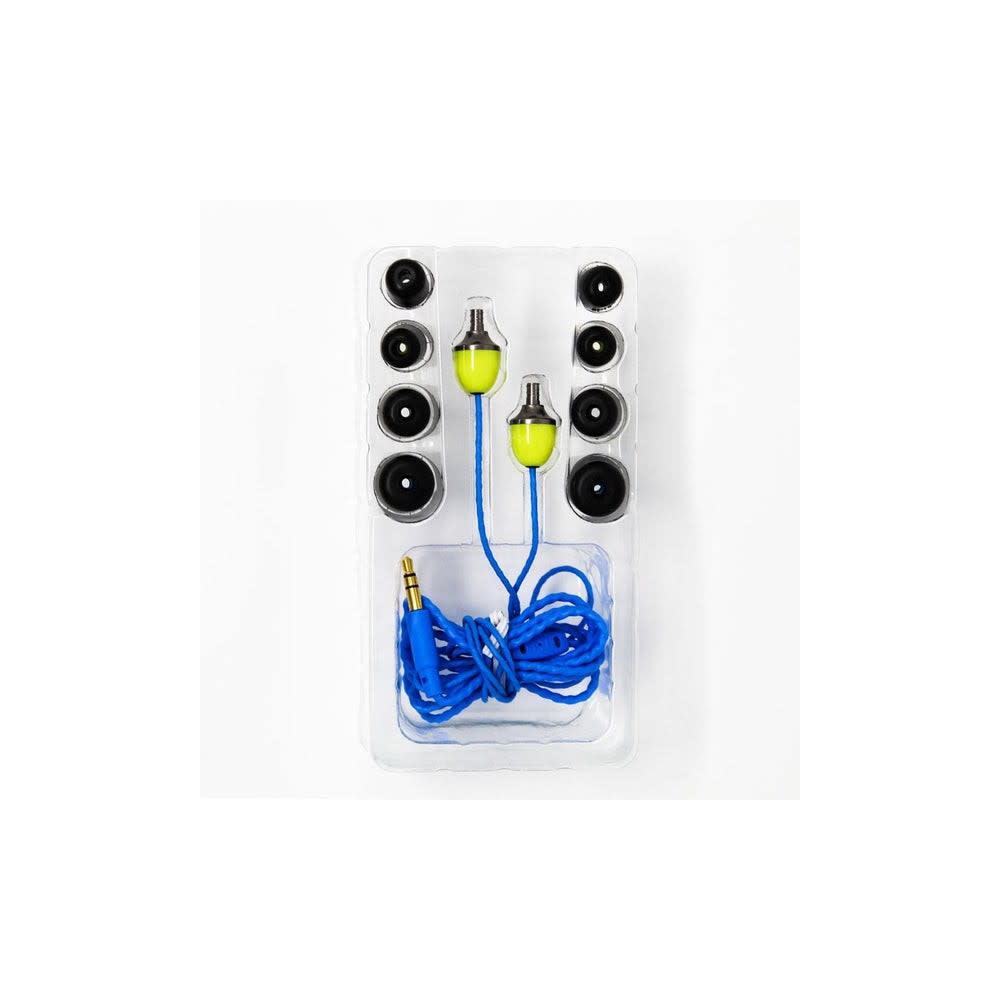 ISOtunes Haven Earbuds Wired Yellow and Blue 29 dB Noise Isolating - Ascmtools