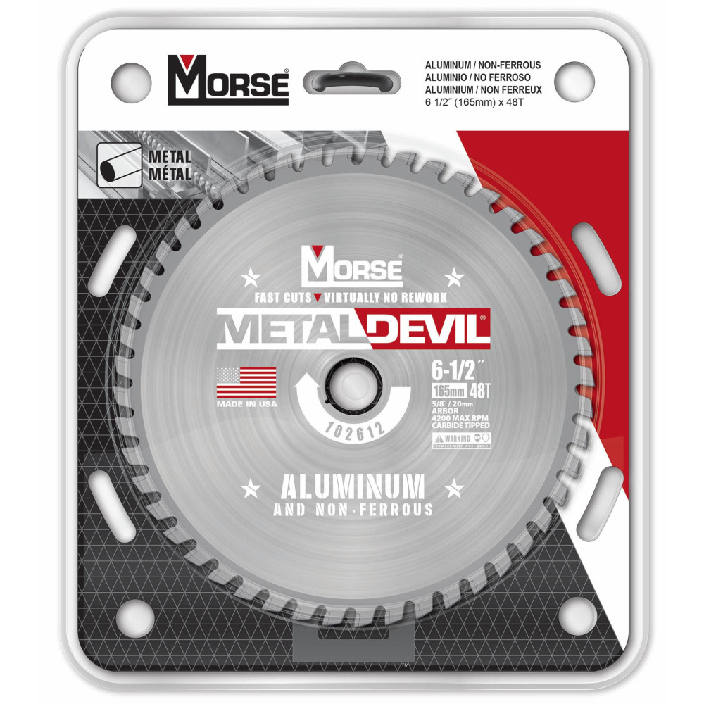 MK Morse 6 1/2″ 48 Tooth Metal Devil Circular Saw Blade - Ascmtools