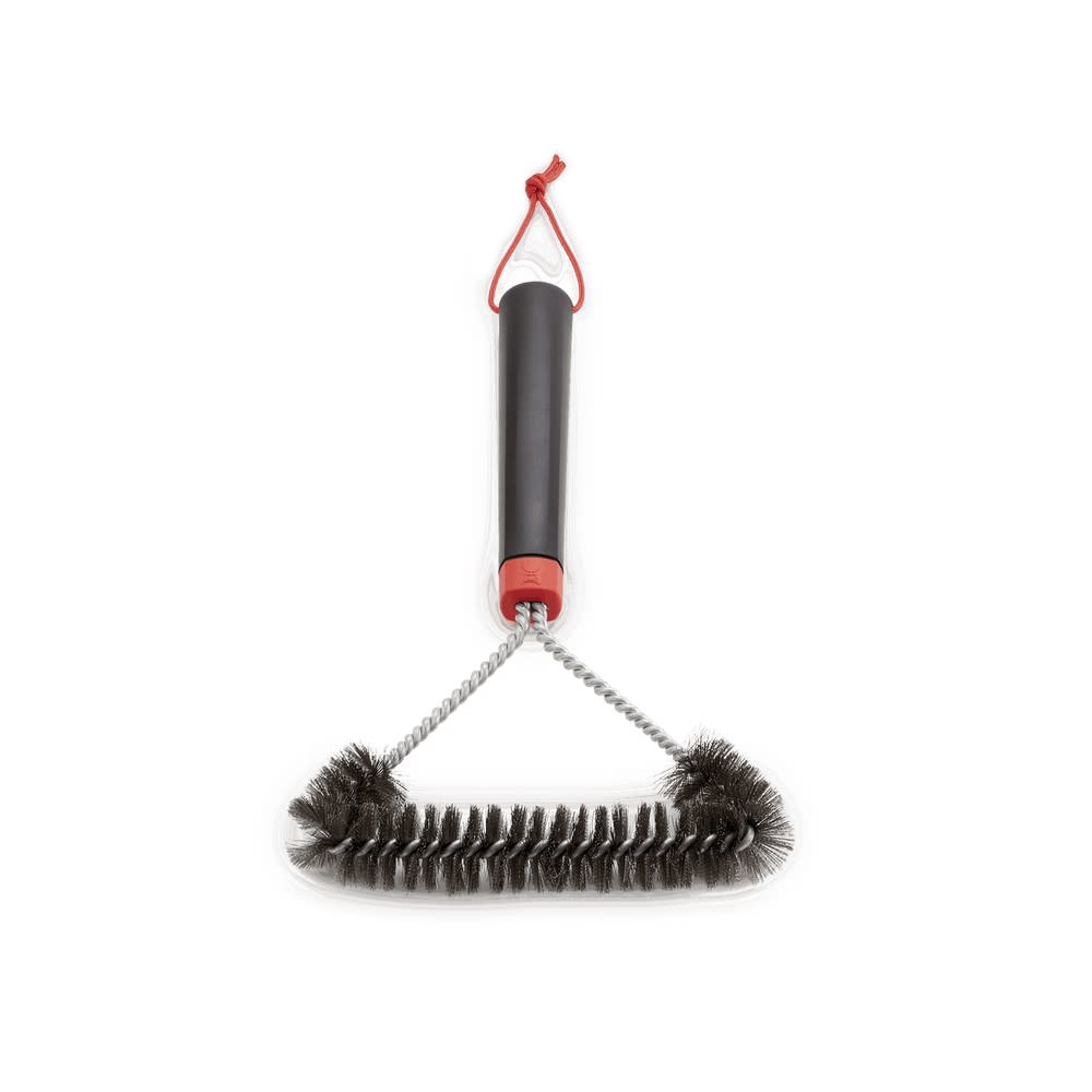 Weber 12″ Three-Sided Bristle Grill Brush - Ascmtools