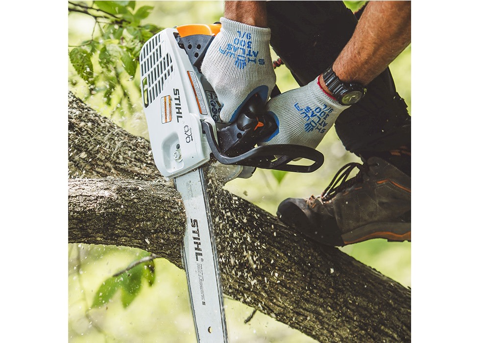 Stihl MS 194 T 3/8 In. Pitch Chain Compact Gas Powered Professional Grade Top-Handle Chainsaw - Ascmtools