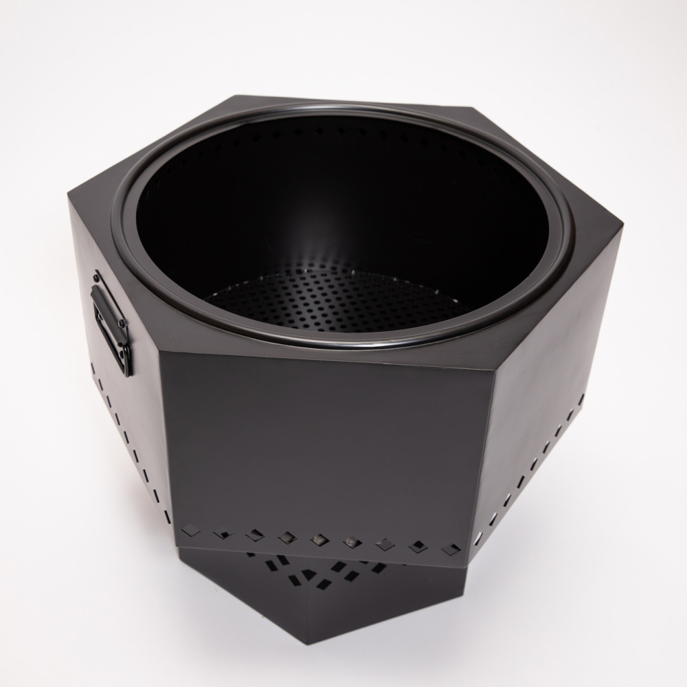 Dragonfire Wood/Pellet Firepit 22″ Portable with Carry Cover - Ascmtools