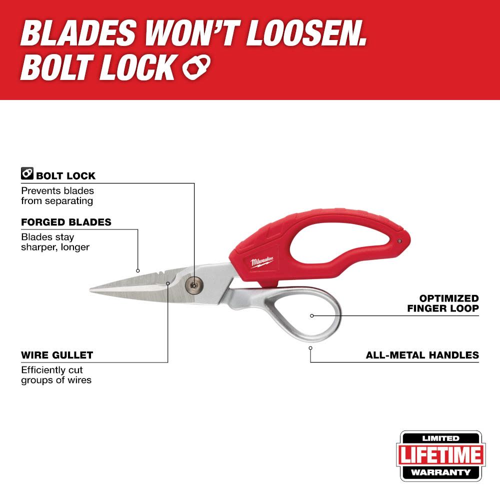 Milwaukee Electrician Snips - Ascmtools