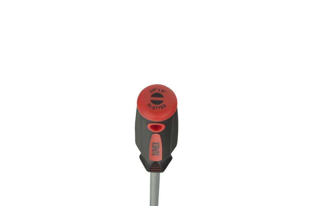 Sunex 3/8 In. x 8 In. Slotted Screwdriver with Bolster - Ascmtools