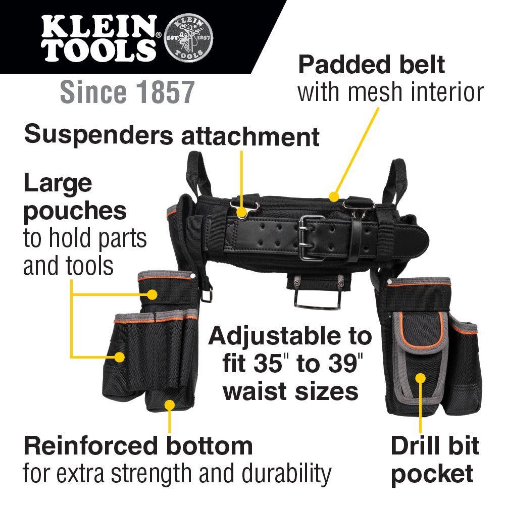 Klein Tools Tradesman Pro Elect’s Tool Belt L - Ascmtools