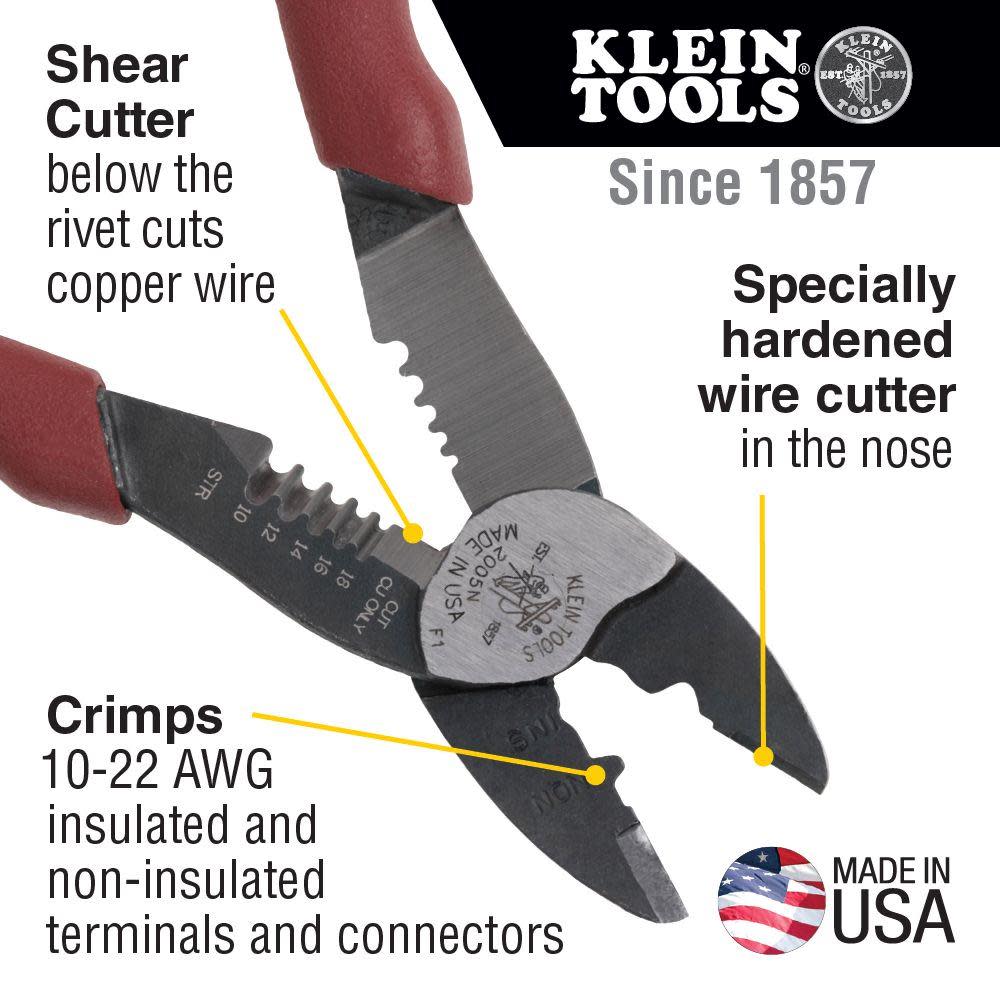 Klein Tools Wire Crimper Cutter Stripper Tool - Ascmtools