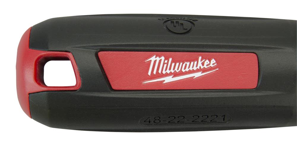 Milwaukee 1/4 in. Slotted – 6 in. 1000 V Insulated Screwdriver - Ascmtools