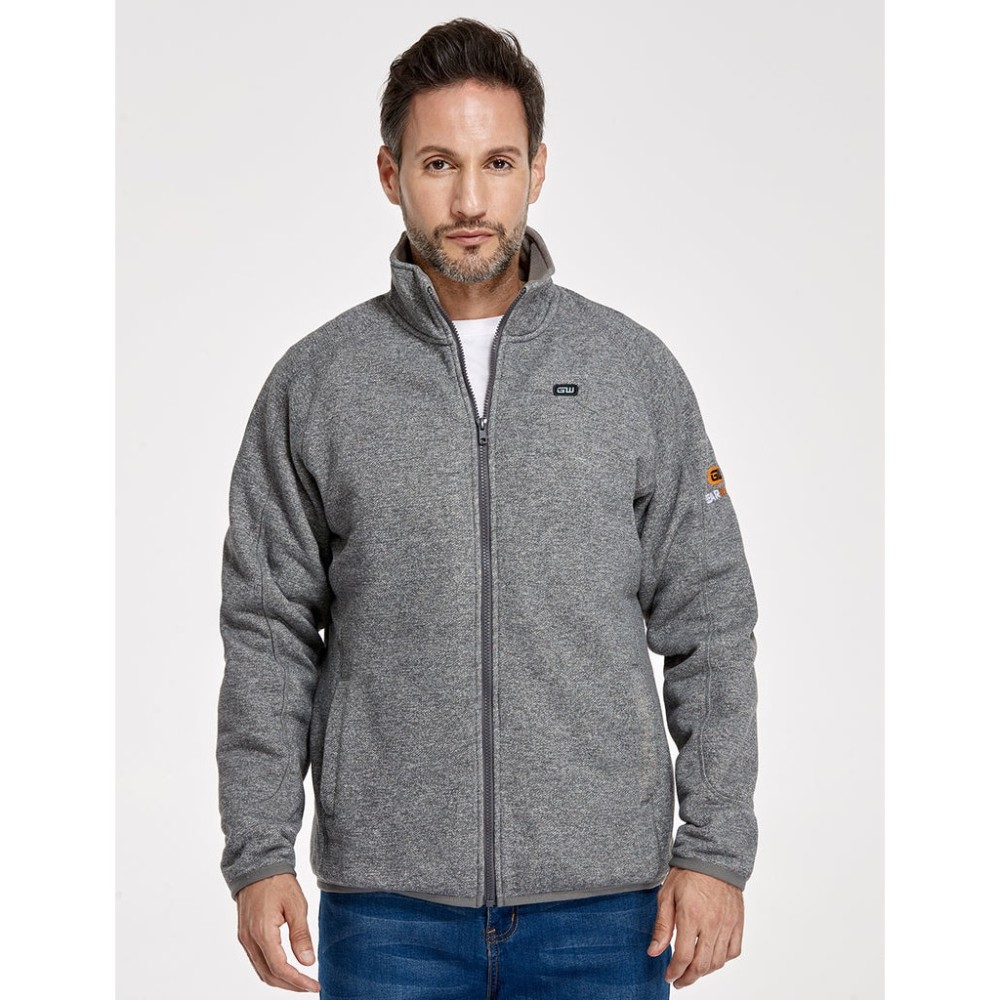 GEARWRENCH Mens Gray Heated Fleece Jacket Kit Large - Ascmtools