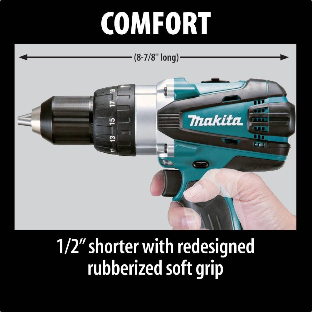 Makita 18V LXT Lithium-Ion Cordless 1/2 in. Hammer Driver Drill (Tool only) - Ascmtools