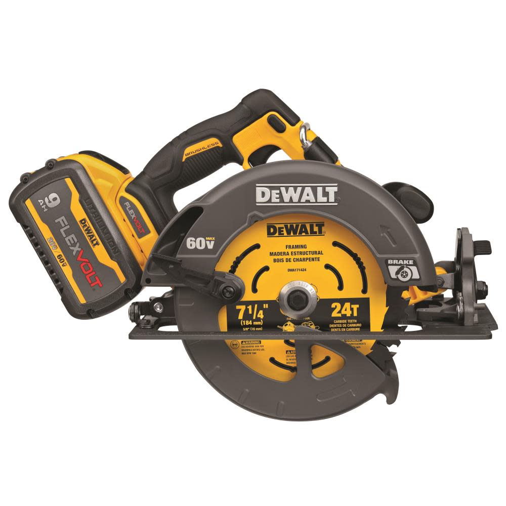 DEWALT FLEXV 60V MAX 7 1/4″ Circular Saw & 20V MAX 4 1/2 Cut-Off Tool Kit Bundle - Ascmtools