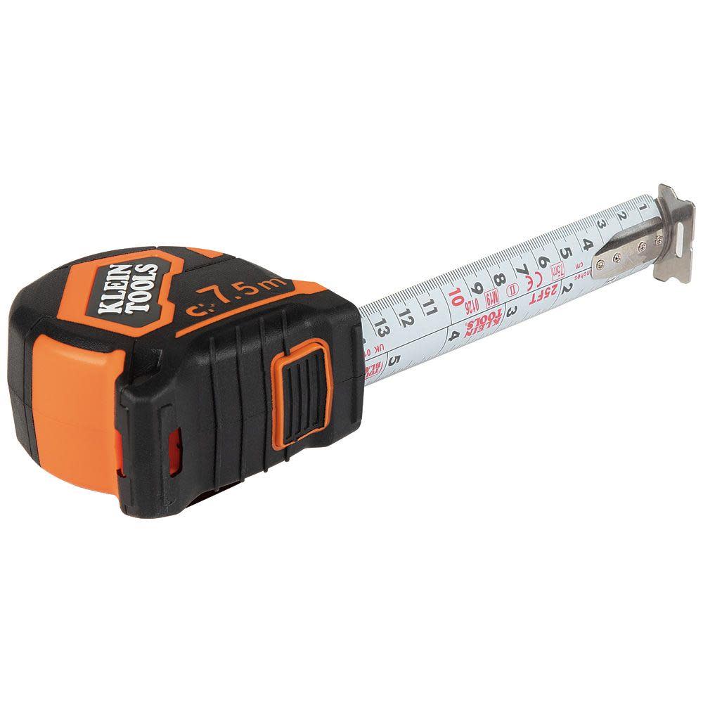 Klein Tools 7.5 m Double Hook Tape Measure - Ascmtools