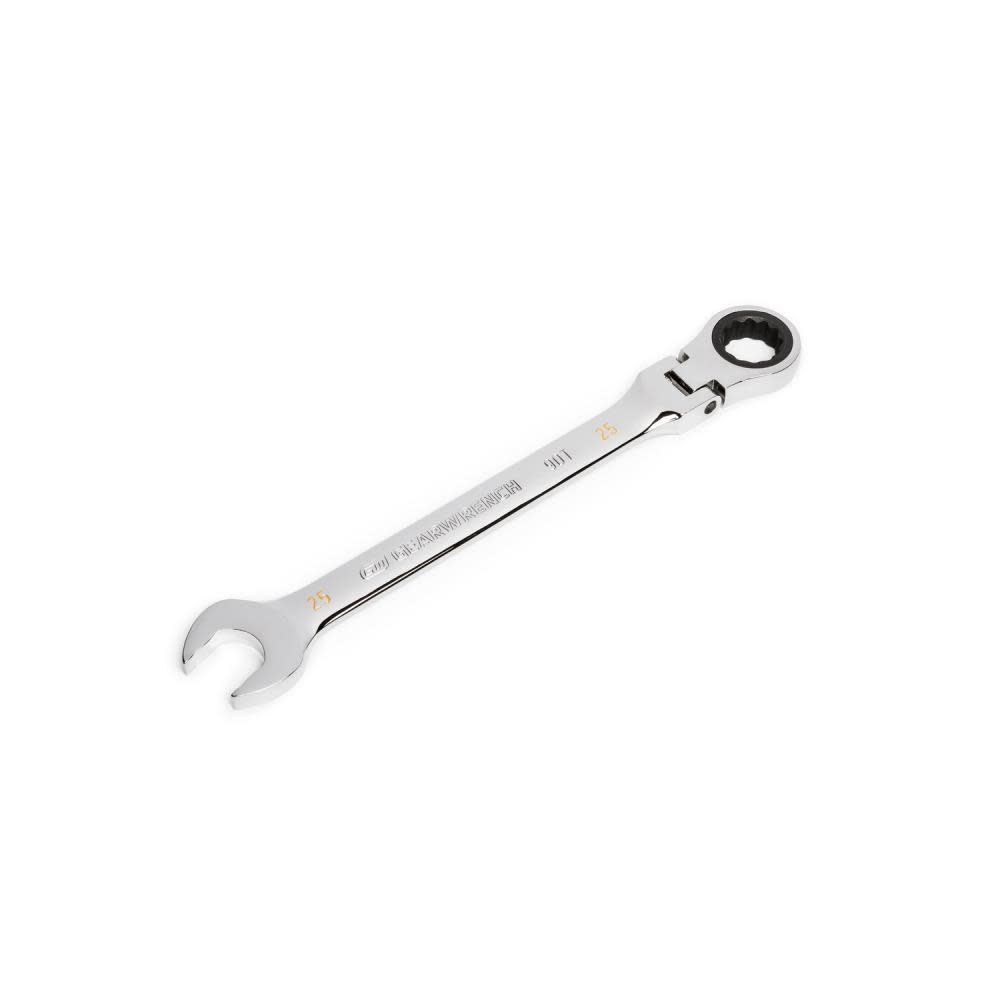 GEARWRENCH 25mm 90T 12 Point Flex Head Ratcheting Combination Wrench - Ascmtools